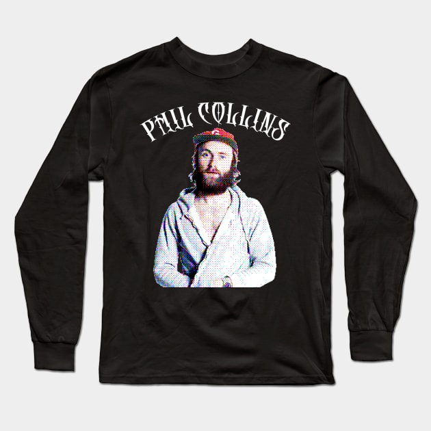 Phil Collins // Retro 80s Aesthetic Design Long Sleeve T-Shirt by unknown_pleasures